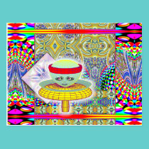 Queen of the Mushroom People  Postcard postcards