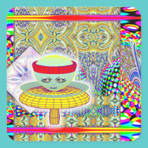 Queen of the Mushroom People Stickers stickers