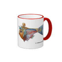Queen of the Nile Fish Ringer Mug