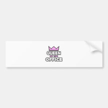 Queen of the Office Bumper Stickers