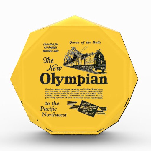 Queen of The Rails - New Olympian 1929 Acrylic Award