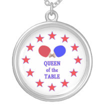 Queen of the Table Ping Pong Pendants