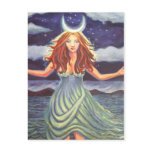 Queen Of The Tides - Goddess Art Postcard