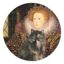 Queen - Persian Calico cat Round Sticker