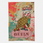 Queen Rose Owl Boho Towel