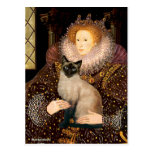 Queen- Seal Point Siamese cat Post Cards