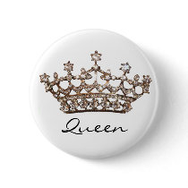 Queen Tiara Gem button by LadyDenise Queen Tiara Gem button