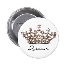 Queen Tiara Gem button