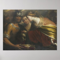 Queen Tomyris with the head of King Cyrus Poster