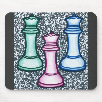 Queen Trio Mouse Mat by victoria_masters