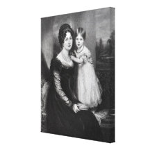 Queen Victoria as an infant with her mother Gallery Wrap Canvas
