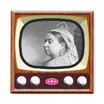 Queen Victoria on Retro TV Magnets