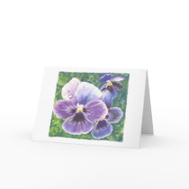 Queen Violet watercolor art greeting card