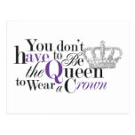 Queen without a Crown Post Card