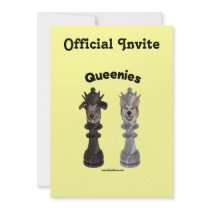 Queenies Chess Dogs Custom Announcements