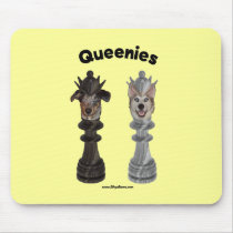 Queenies Chess Dogs Mouse Pad