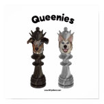 Queenies Chess Dogs Poster