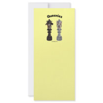 Queenies Chess Dogs Custom Rack Cards