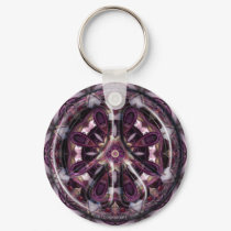 Queens Court Peace Keychain