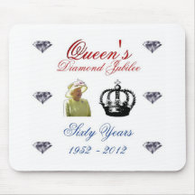 Queens Diamond Jubilee 1952-2012 60 Years Mousepads
