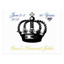 Queens Diamond Jubilee 2012 Postcard postcards