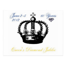 Queens Diamond Jubilee 2012 Postcard