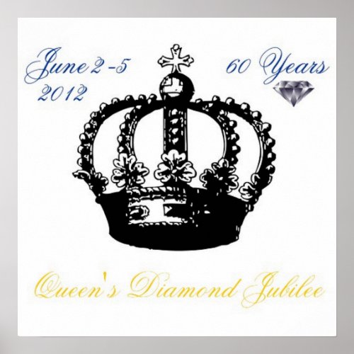 Queens Diamond Jubilee 2012 Poster posters