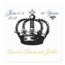 Queens Diamond Jubilee 2012 Sticker