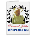 Queens Diamond Jubilee 60 Years Greeting Card