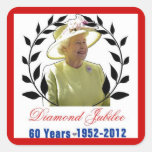 Queens Diamond Jubilee 60 Years Stickers