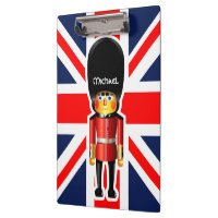 Queen's Guard Soldier Cartoon Clipboards