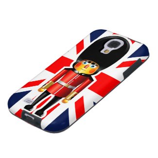 Queen's Guard Soldier Cartoon Galaxy S4 Case