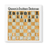 Queen's Indian Defense Refrigerator Magnet