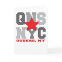 Queens, NY Grey Greeting Card by brev87 Queens, NY Grey Greeting Card