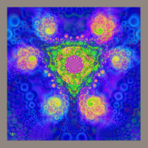 Queens Oasis. poster print fractal hot tub swirl posters