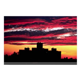 Queens sunset, New York, U.S.A. Poster