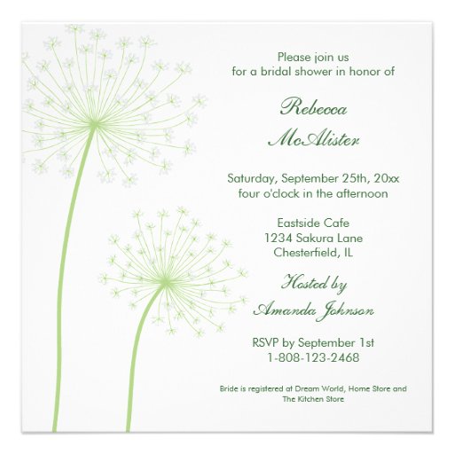 Queen'sAnne Bridal Shower Invitation