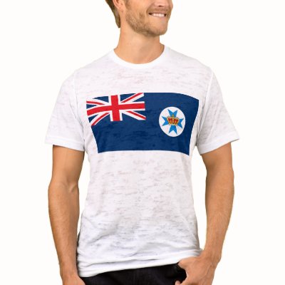 Queensland Flag T-shirt by FlagTshirts