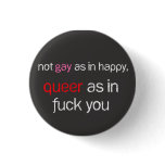Queer As In... button