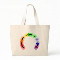 Queer Morse Code Arc Bag bags