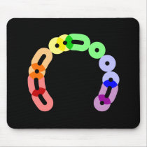 Queer Morse Code Arc Mousepad
