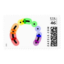 Queer Morse Code Arc Postage stamps