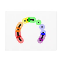 Queer Morse Code Arc Postcard postcards