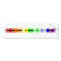 Queer Morse Code Bar Bumper Sticker bumper stickers