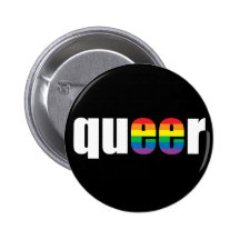 Queer Pride Black Button