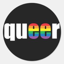 Queer Pride Black Sticker