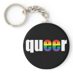 Queer Pride Blck Keychain