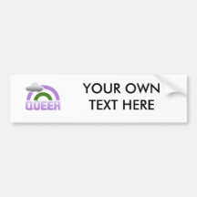 QUEER RAINBOW BUMPER STICKER
