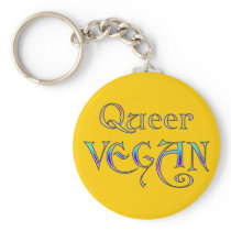 Queer Vegan Keychain