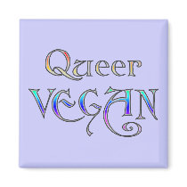 Queer Vegan Magnets by wingedturtle Queer Vegan Magnets